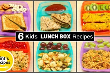 6 Kids MONDAY to Saturday LUNCH BOX Recipes |  Quick Tiffin Box Recipe Ideas | #mintsrecipes