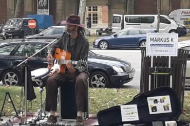 Busking Success in France and Germany in spite of Rain, Fines and Mosquitoes