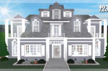 Bloxburg: French Family Mansion | Speed Build