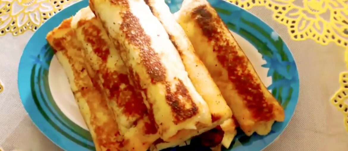 shinysmenu  Fruit French Toast  for kids Quick Tiffin Recipe