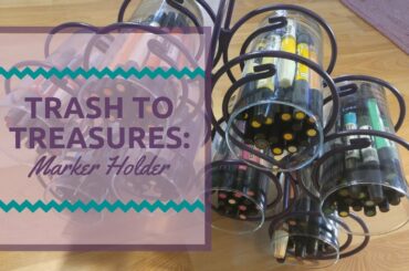 Trash to Treasures: Marker Holder from a Recycled Wine Rack
