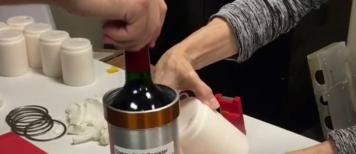 Wine cellar in space: 12 bottles arrive for yearlong stay Wine cellar in space: 12 bottles arrive for yearlong stay