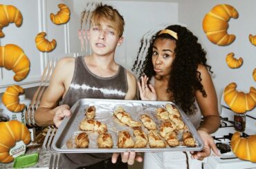 2 AMÉRICAINS TENTENT DE FAIRE DES CROISSANTS 🥐 | DamonAndJo