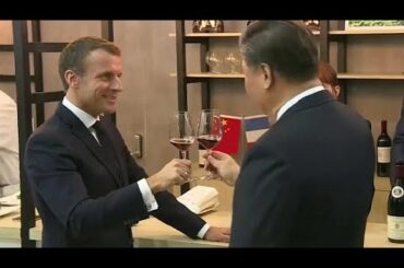 Macron woos Xi with French wine, beef in drive for China trade