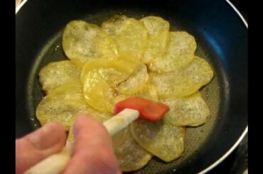 Potato Galette (classic French garnish) professional cooking recipe