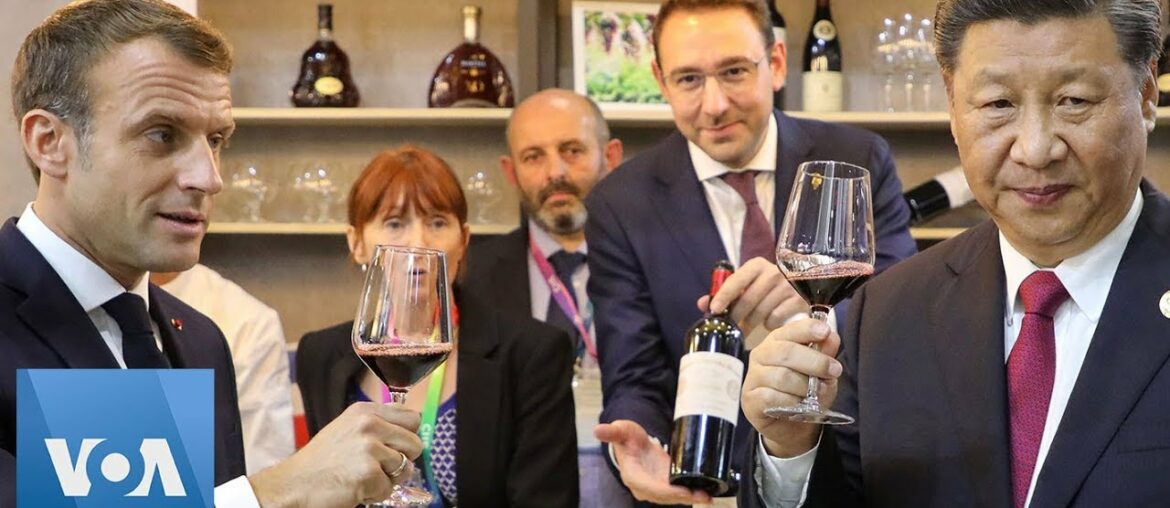 France's Macron Treats China's Xi to French Wine and Steak at Shanghai Trade Expo France's Macron Treats China's Xi to French Wine and Steak at Shanghai Trade Expo