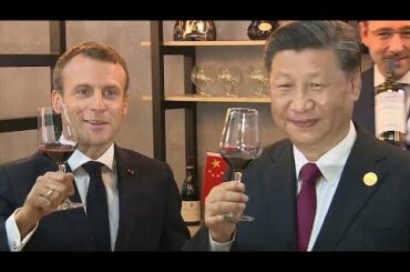 Macron treats Xi to French wine and steak at Shanghai trade expo