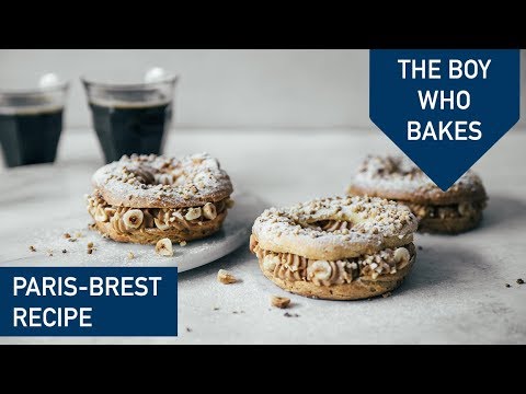 Paris-Brest Recipe – How to make choux pastry and creme mousseline – The Boy Who Bakes Paris-Brest Recipe - How to make choux pastry and creme mousseline - The Boy Who Bakes