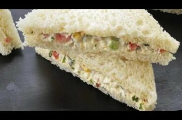 Sandwich Recipe | Veg Mayo Sandwich | Mayonnaise Sandwich | Healthy Breakfast Recipe |பிரட் சான்விச்