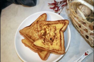 How To Make Simple French Toast!! Classic Quick & Easy Recipe/What I Eat In A Day