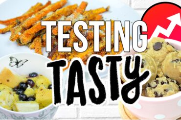 Testing Tasty/Buzzfeed: No Effort Recipes! Edible Cookie Dough, Carrot Fries & Mug French Toast!