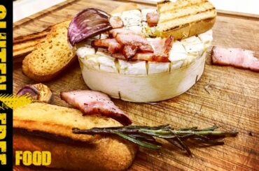 French camembert made with honey and bacon - gluten free recipe