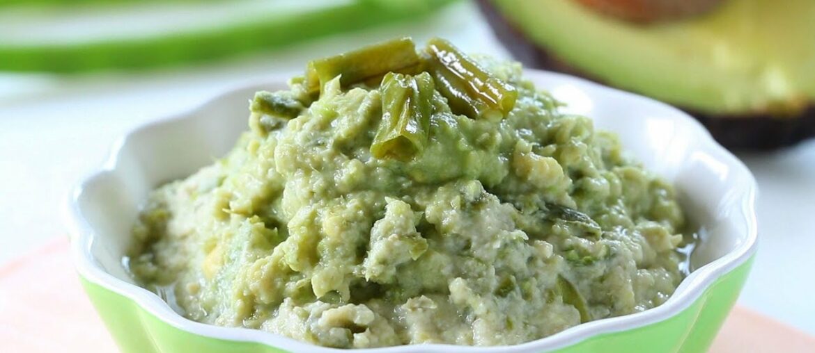 Green beans chicken avocado baby food recipe +6M