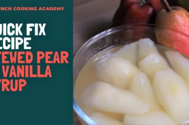Stewed pears in vanilla syrup | Quick fix dessert (ready in 10 minutes)