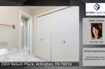 2604 Nelwin Place, Arlington, TX 76016