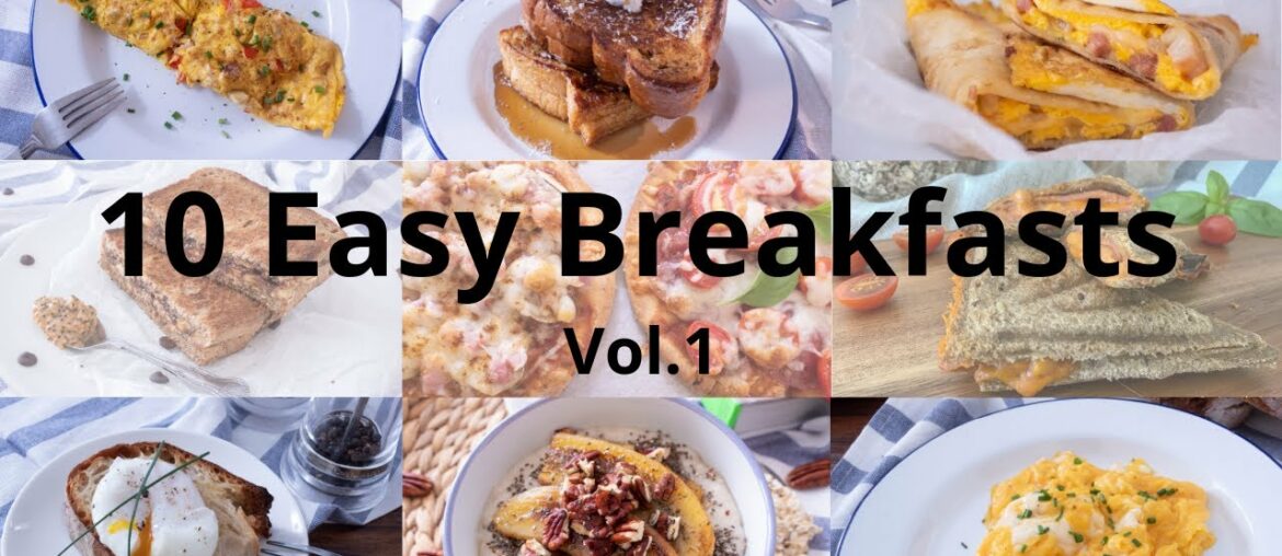 Top 10 Easy Breakfast | 10道簡易早餐｜Breakfast Recipes | 早餐食譜