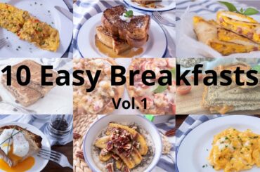 Top 10 Easy Breakfast | 10道簡易早餐｜Breakfast Recipes | 早餐食譜