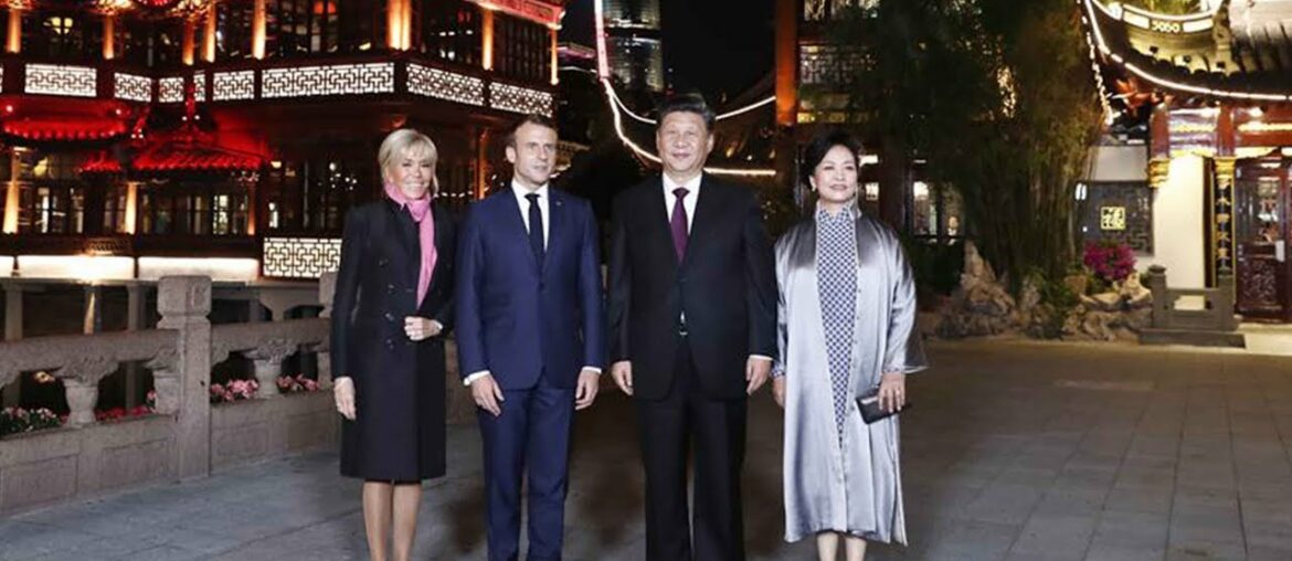 Xi and his wife meet French president and his wife in Shanghai Xi and his wife meet French president and his wife in Shanghai