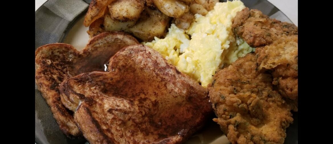 Best Breakfast Ever Mustard Fried Pork Chop with French Toast Recipe