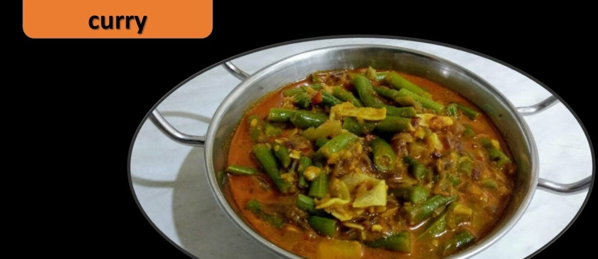 Green beans curry recipe. Curry recipe.