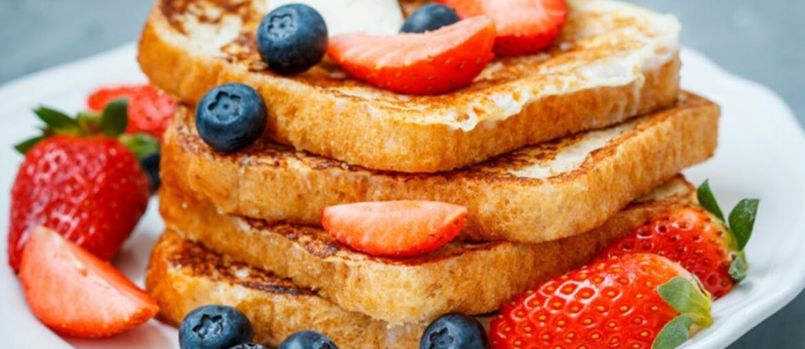 Eggless French Toast Recipe