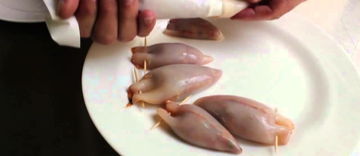 Grilled Stuffed Calamari - Grilled Sausage-Stuffed Squid Recipe