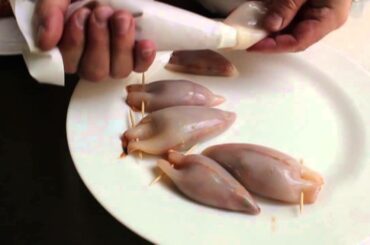 Grilled Stuffed Calamari - Grilled Sausage-Stuffed Squid Recipe