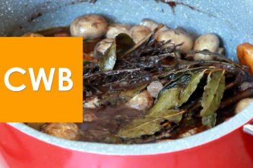 French Burgundy Beef or Bœuf Bourguignonne : Recipe in English