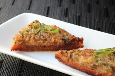 Shrimp Toast - Crispy Fried Shrimp Appetizer Recipe - How to Make Shrimp Toasts