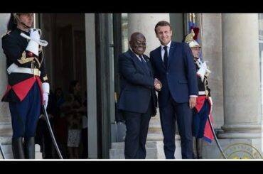 Nana Addo wins the heart of French President in Style