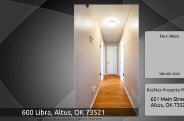 600 Libra, Altus, OK 73521