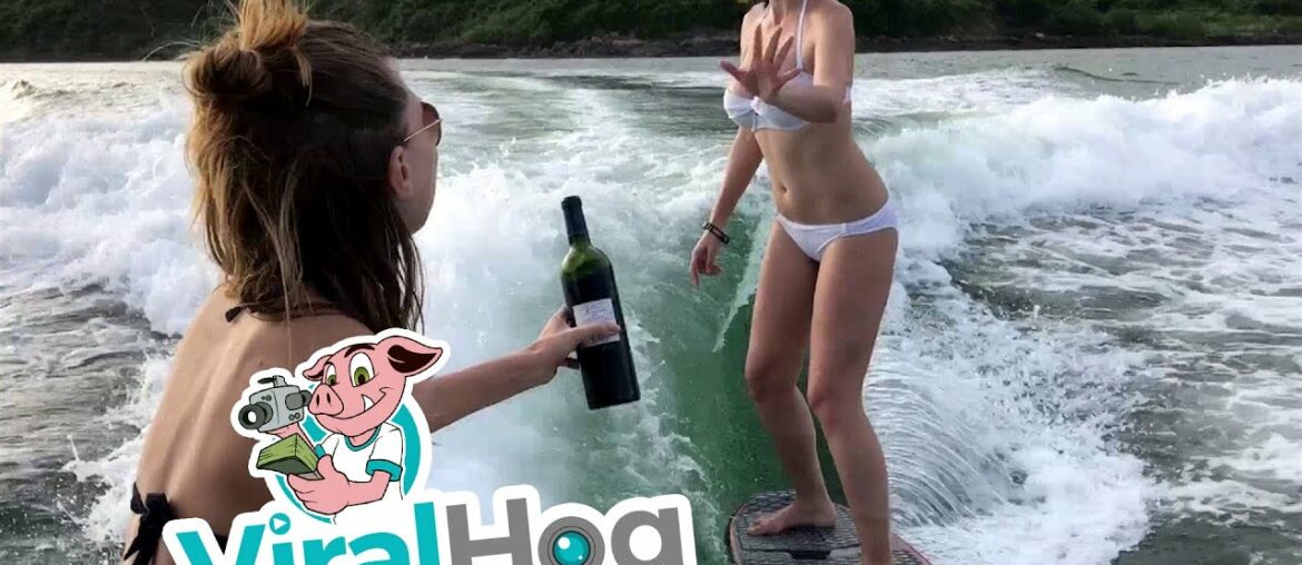 Wine, Surfing, and Oops || ViralHog