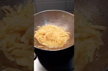 Hand made French fries recipe in vegetable oil