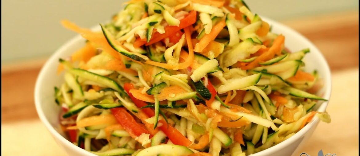 French Carrot And Courgette Salad (Jamaican Chef) | Recipes By Chef Ricardo