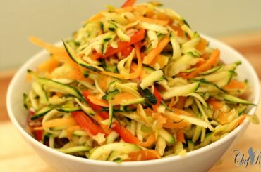 French Carrot And Courgette Salad (Jamaican Chef) | Recipes By Chef Ricardo