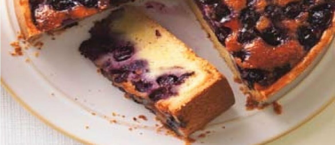 French Recipes : Blueberry frangipane tart