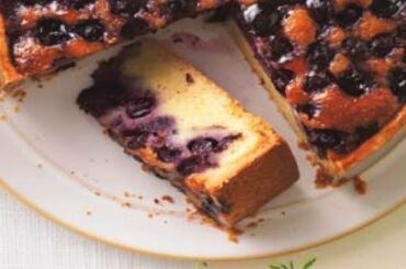 French Recipes : Blueberry frangipane tart