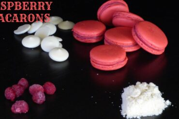 HOW TO MAKE RASPBERRY MACARONS - EASIEST FRENCH RASPBERRY MACARONS -  PERFECT MACARON RECIPE