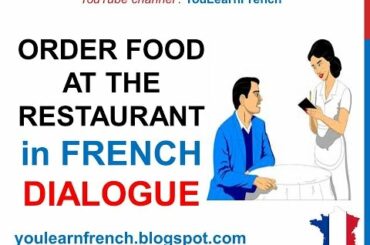 French Lesson 75 - Ordering food at the restaurant How to order food Conversation English subtitles