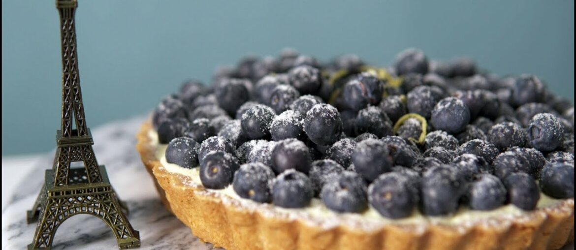 ASMR | French Blueberry Tart Recipe : 法式藍莓塔 : Tarte aux myrtilles : フレンチ ブルーベリータルト