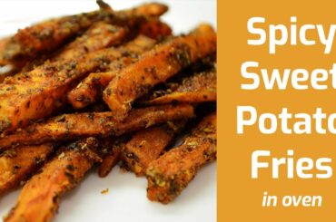 Spicy Sweet Potato Fries Recipe | Indian Style Masala Fries | Healthy French Fries | AnmolsKitchen