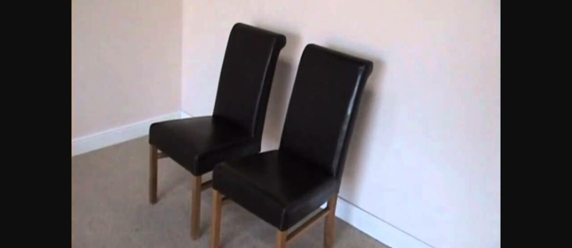 Faux Leather Emperor Dark Brown Oak Dining Chair