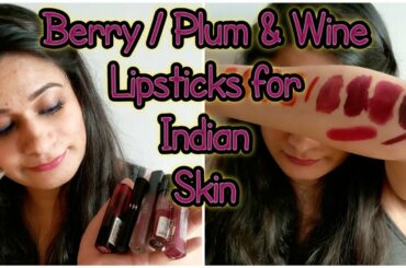 Plum  Berry Wine Lipsticks for Indian Skin Tone #diywithrj #bandbajaandbaraatseries