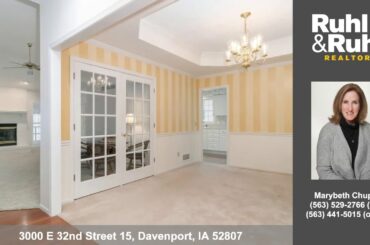 Condo/townhouse for Sale 3000 E 32nd Street 15 Davenport IA 52807 Ruhl&Ruhl Realtors