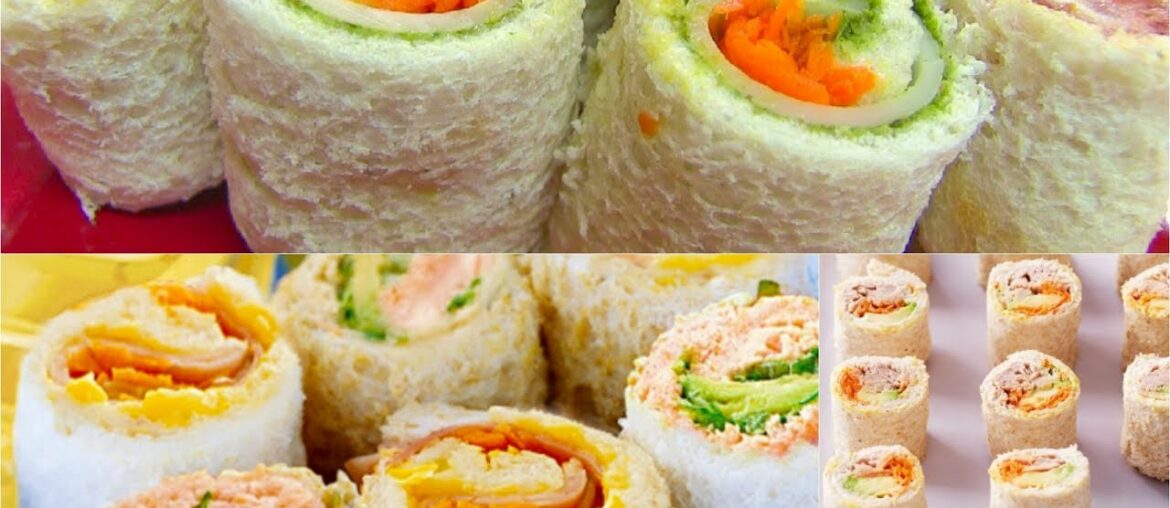 Sandwich Rollups or Pinwheels – Bread Sushi – Kid's Video Recipes – Perfect Summer Recipe Sandwich Rollups or Pinwheels - Bread Sushi - Kid's Video Recipes - Perfect Summer Recipe
