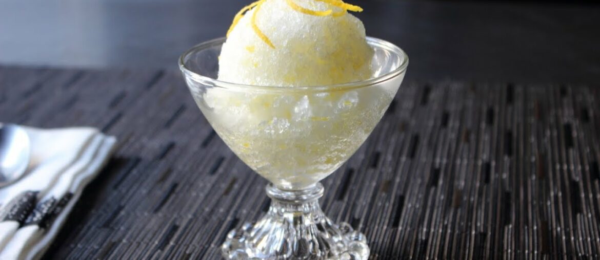 Lemon Ice Recipe - How to Make Fresh Lemon Ice - Lemon Granita