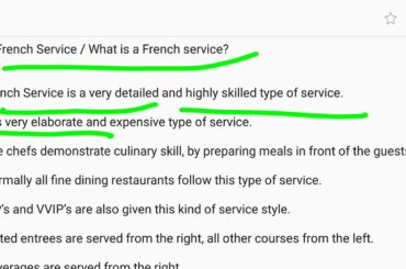 What is English service and French service in Hindi??? Hotel management student ke liye best for HM