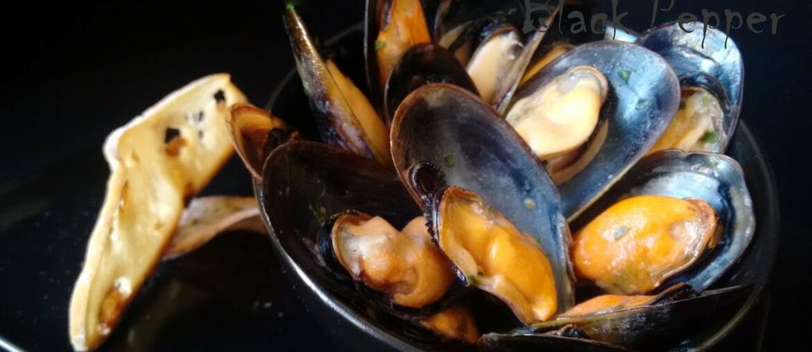 Mussels in White Wine Cream Sauce | Black Pepper Chef Mussels in White Wine Cream Sauce | Black Pepper Chef