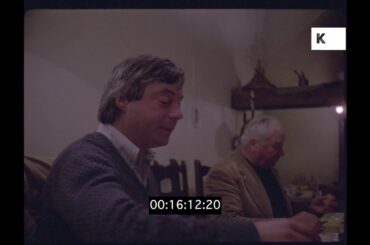 1970s Men Eating Dinner, South of France, 35mm