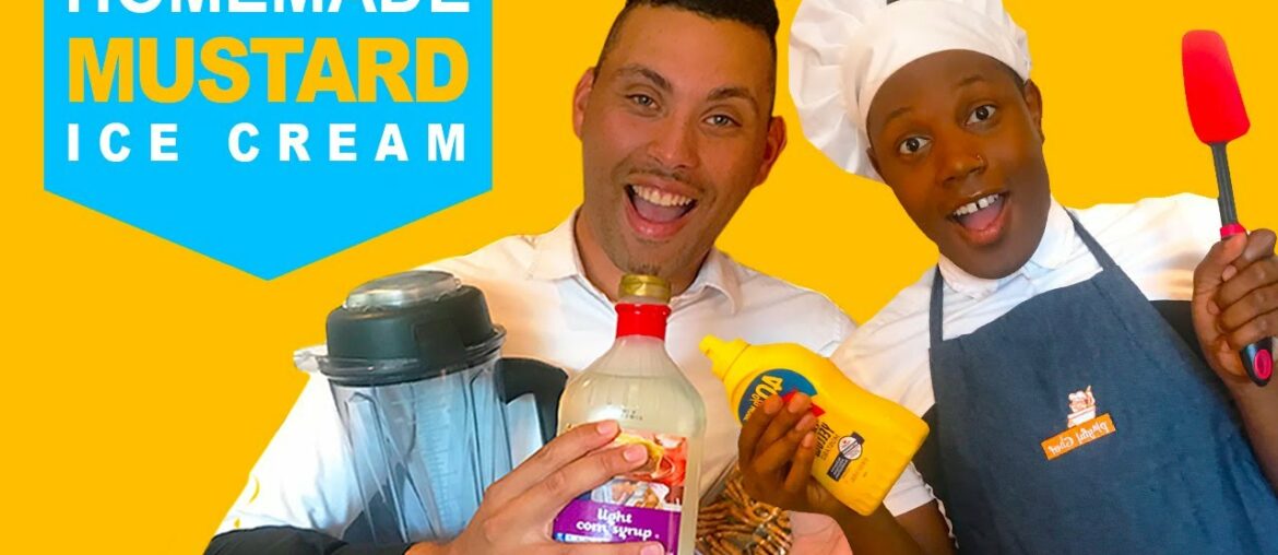 We Made French's Yellow Mustard Ice Cream! | No-Churn Recipe – Austin & Ashton We Made French's Yellow Mustard Ice Cream! | No-Churn Recipe - Austin & Ashton